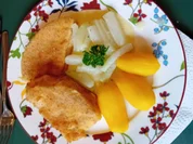 Bovist-Schnitzel mit Rahm-Kohlrabi und Drillingen - Rezept - Bild Nr. 2