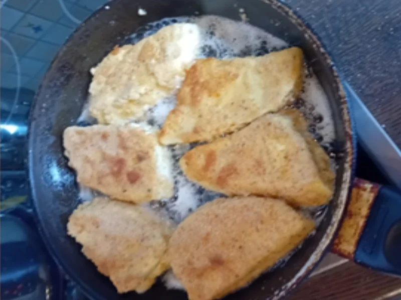 Bovist-Schnitzel mit Rahm-Kohlrabi und Drillingen - Rezept - Bild Nr. 7