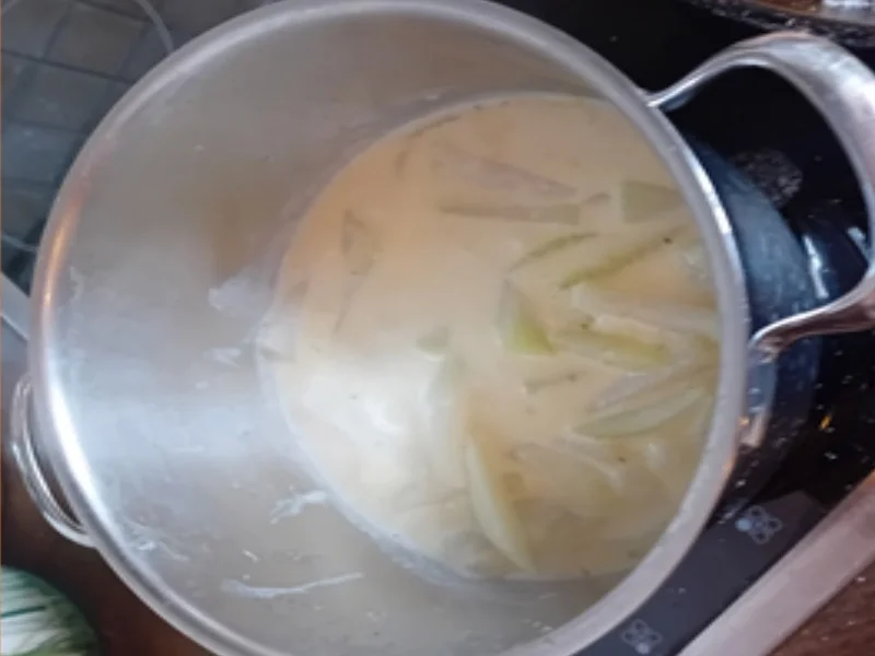 Bovist-Schnitzel mit Rahm-Kohlrabi und Drillingen - Rezept - Bild Nr. 10