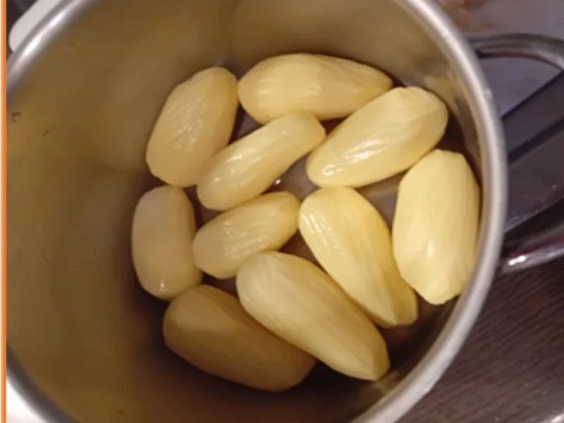 Bovist-Schnitzel mit Rahm-Kohlrabi und Drillingen - Rezept - Bild Nr. 11