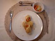 Frühlingsrollen mit Papayasalat und Süß-Sauer-Soße - Rezept - Bild Nr. 17547