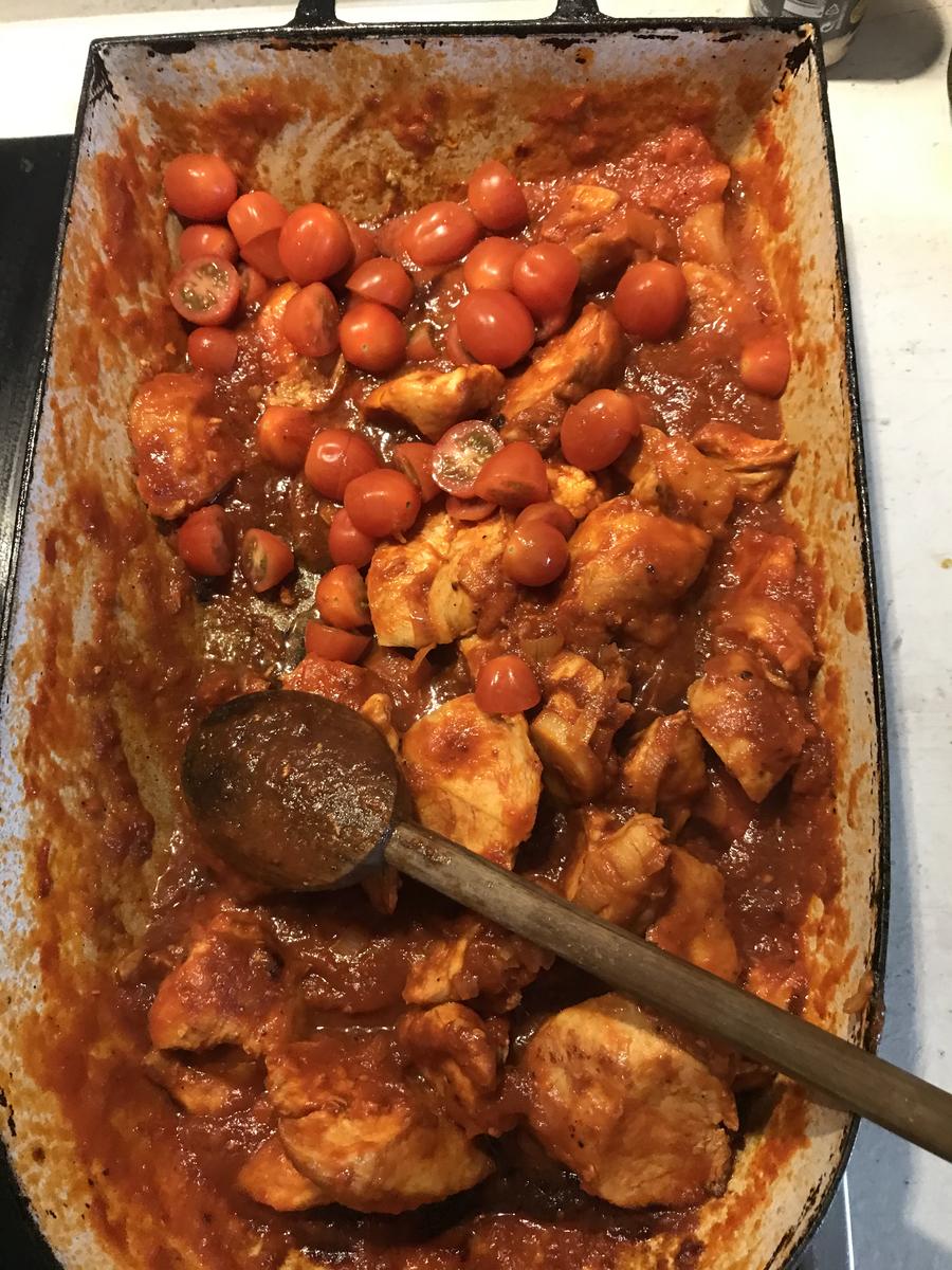 Rezept: Pollo al Sole Rosso Bild Nr. 17552 Pollo al Sole Rosso - Rezept - Bild Nr. 17552