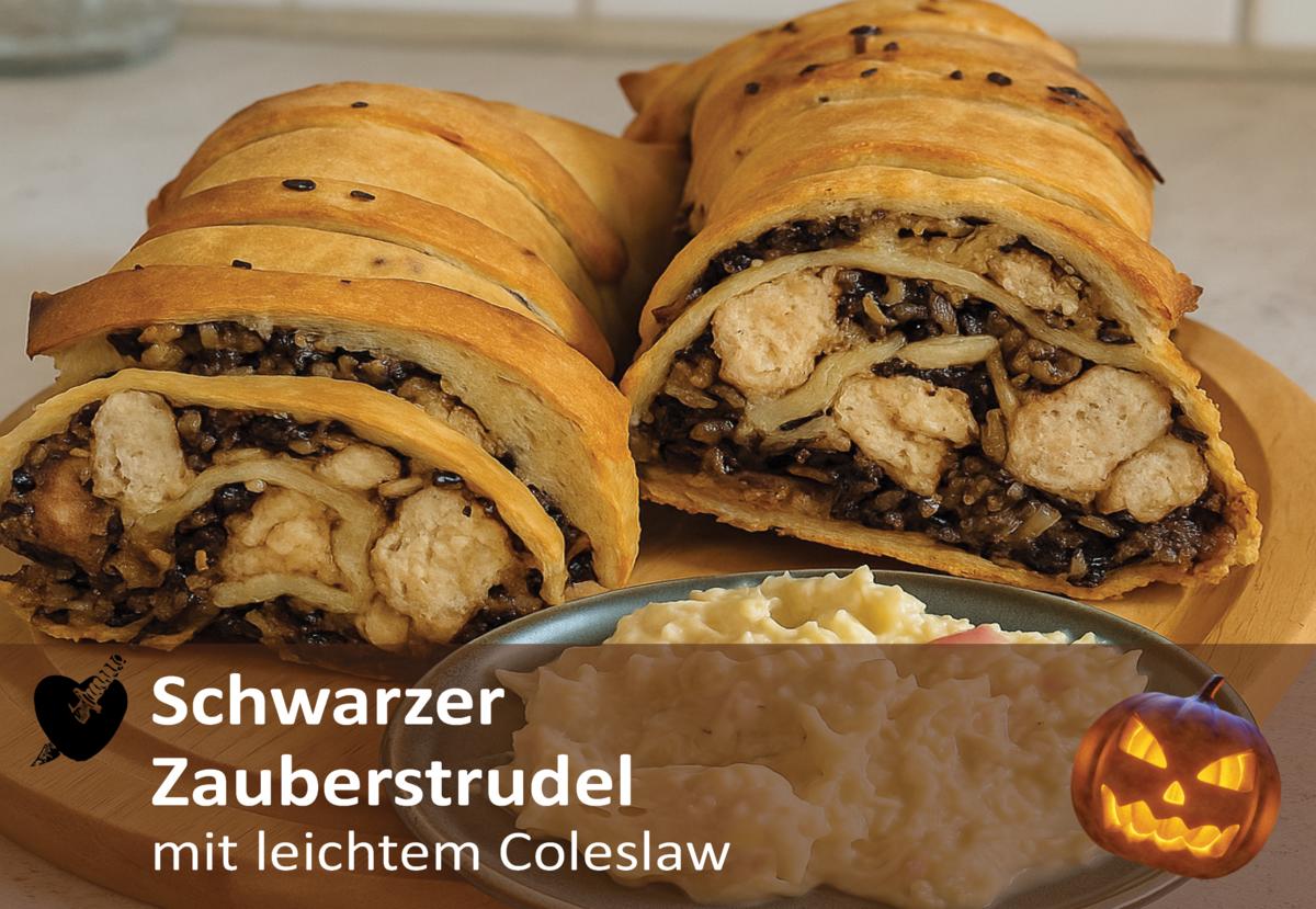 Rezept: Schwarzer Zauberstrudel mit leichtem Coleslaw Bild Nr. 17574 Schwarzer Zauberstrudel mit leichtem Coleslaw - Rezept - Bild Nr. 17574