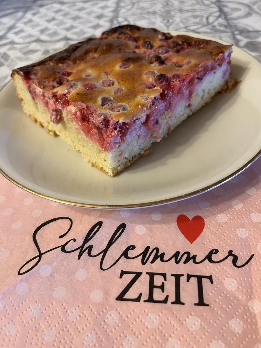 Rezept: Johannisbeer-Schmandkuchen Bild Nr. 17609 Johannisbeer-Schmandkuchen - Rezept - Bild Nr. 17609