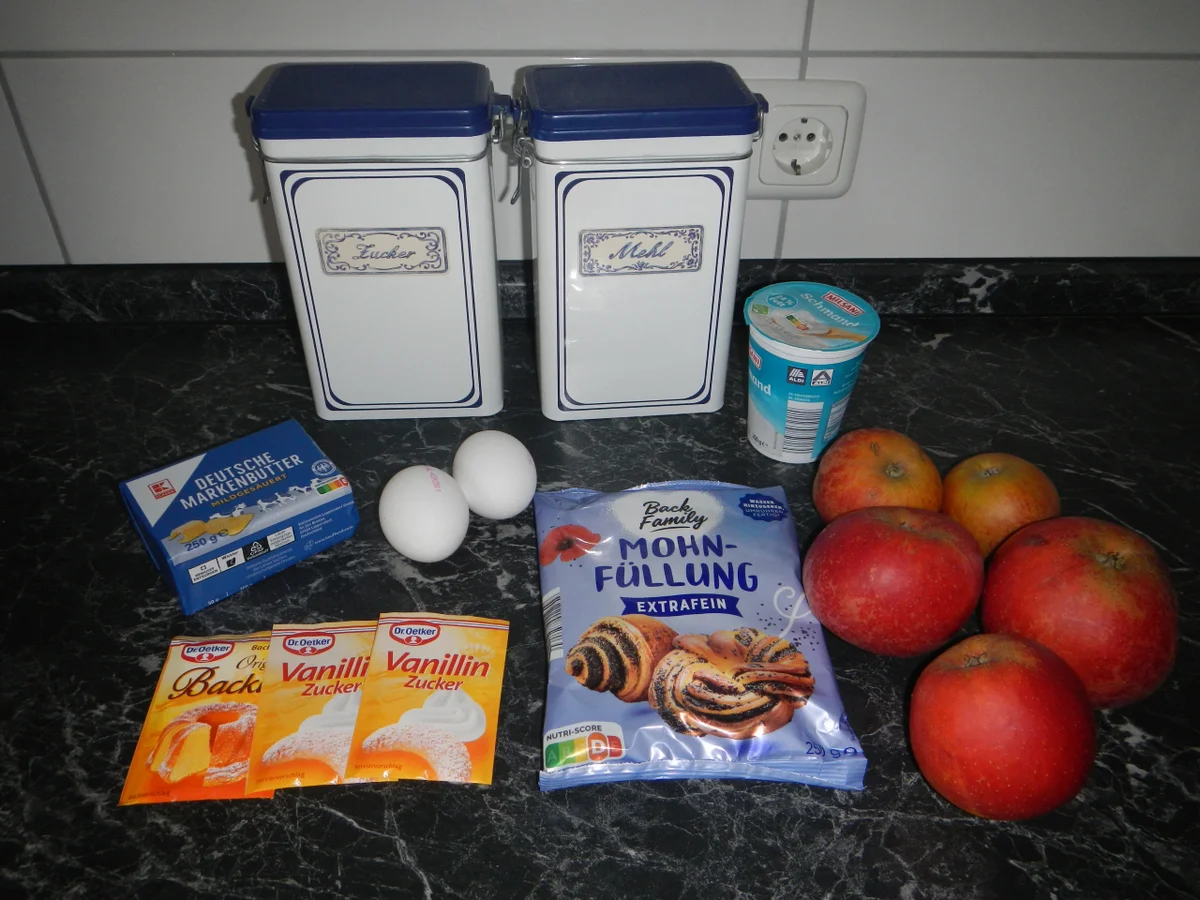 Mohn-Apfel-Kuchen - Rezept - Bild Nr. 17576