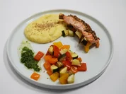 Ofen-Ratatouille mit Lachs und Kartoffel-Meerrettich-Stampf - Rezept - Bild Nr. 2