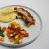 Ofen-Ratatouille mit Lachs und Kartoffel-Meerrettich-Stampf - Rezept - Bild Nr. 2