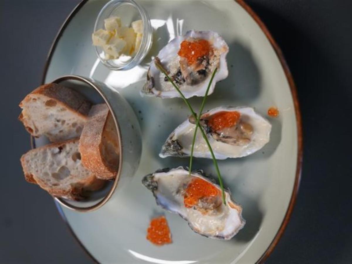 Champagner-Austern an Mie de pain - Rezept - Bild Nr. 17586