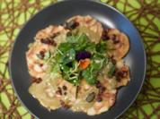 Serviettenknödel-Carpaccio mit Wildkräutersalat - Rezept - Bild Nr. 17586