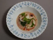 Sesam Foccacia mit Burrata Blattspinat und Erdnusssoße - Rezept - Bild Nr. 17586