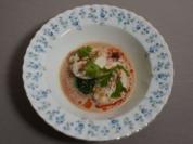 Sesam Foccacia mit Burrata Blattspinat und Erdnusssoße - Rezept - Bild Nr. 17586