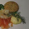 Vorspeise: Knoblauchgarnele, Graved Salmon und Cheesecracker - Rezept - Bild Nr. 2