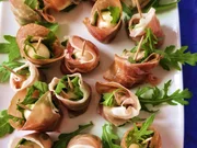 Aperohäppchen mit Parma -  Schinken und Mozzarella - Mini - Rezept - Bild Nr. 6