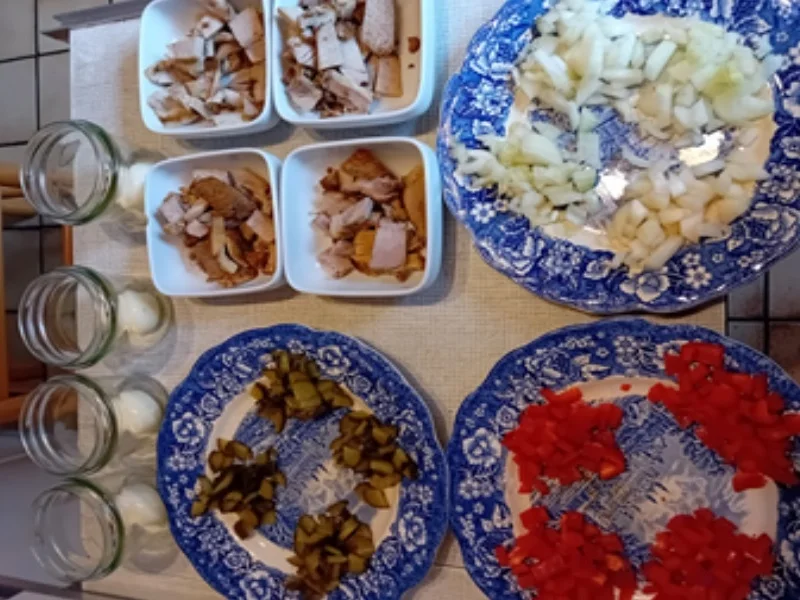 Schweinebraten-Gemüse-Sülze - Rezept - Bild Nr. 4