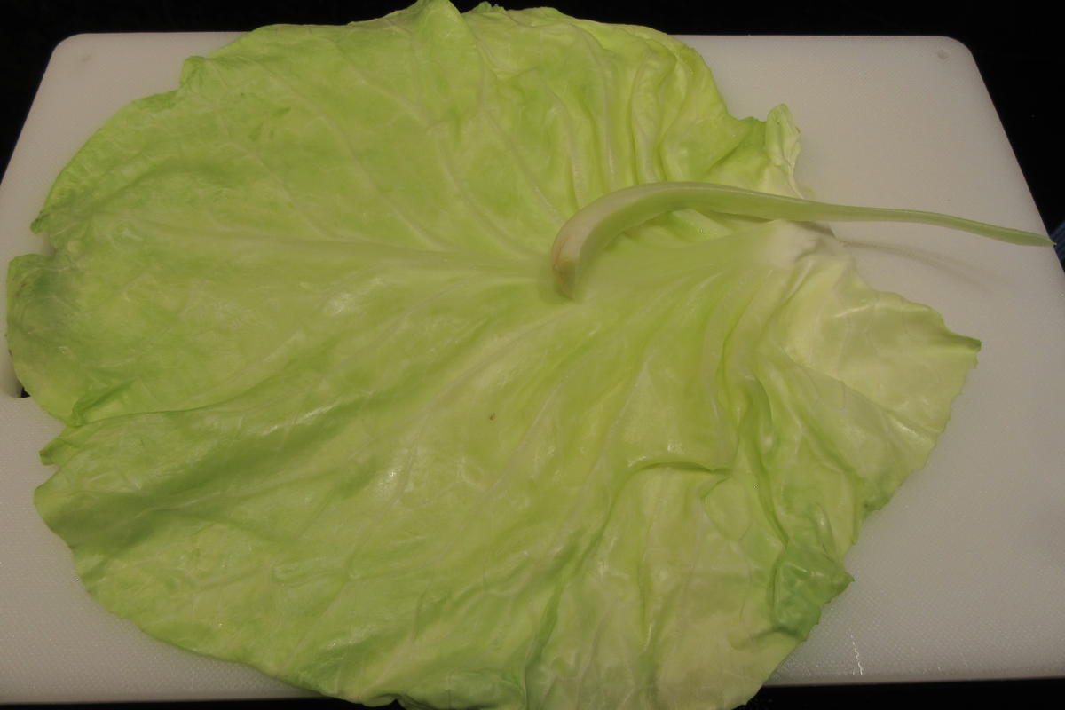 Rezept: Geflügel: Hühnerfarce im Spitzkohl Bild Nr. 17599 Geflügel: Hühnerfarce im Spitzkohl - Rezept - Bild Nr. 17599