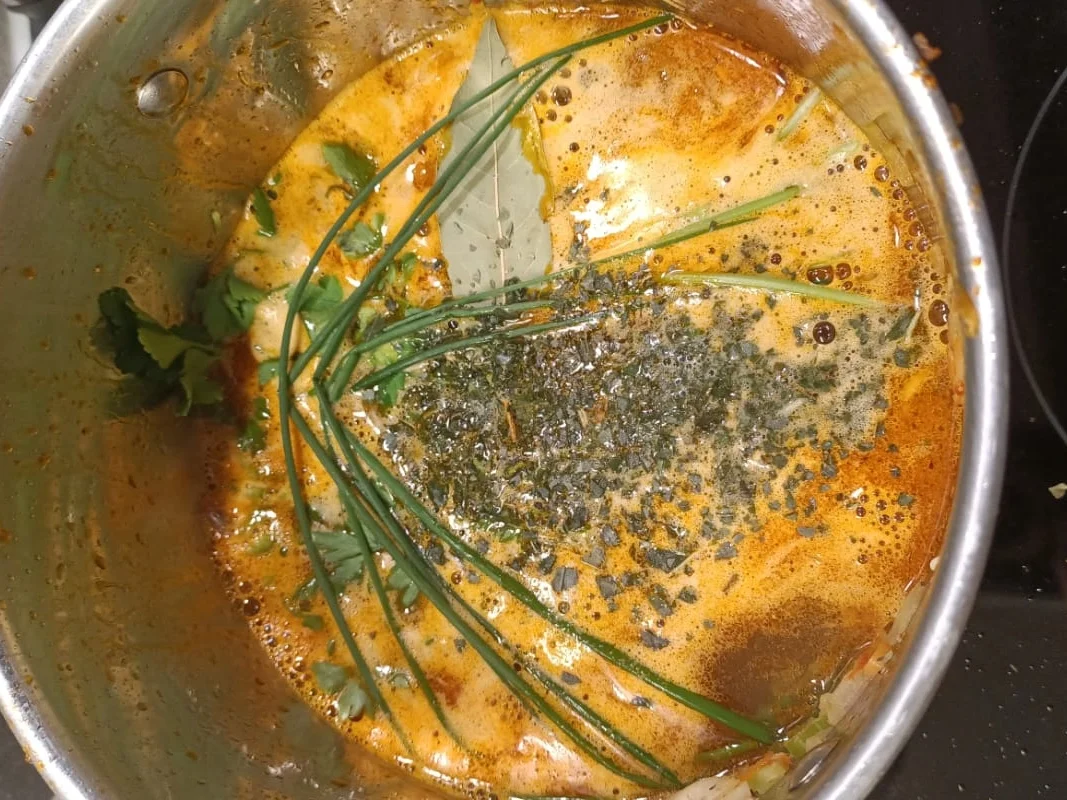 Bananengarnelen (Banana Prawns) und Tomaten Linguine - Rezept - Bild Nr. 17600