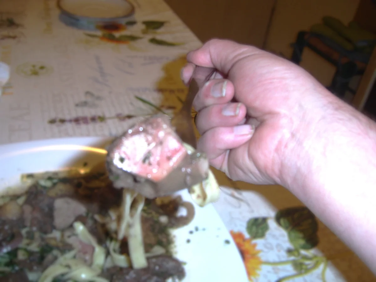 Rezept: Truthahnleber mit Spinatbandnudeln Bild Nr. 3 Truthahnleber mit Spinatbandnudeln - Rezept - Bild Nr. 3