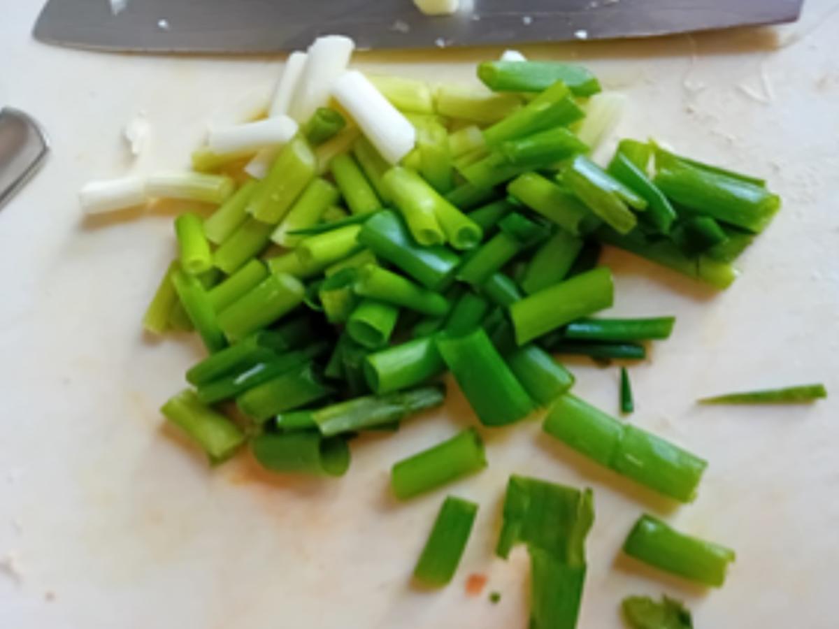 Zweimal gegartes Schweinefilet mit Paprika-Zwiebel-Gemüse und Basmatireis - Rezept - Bild Nr. 7