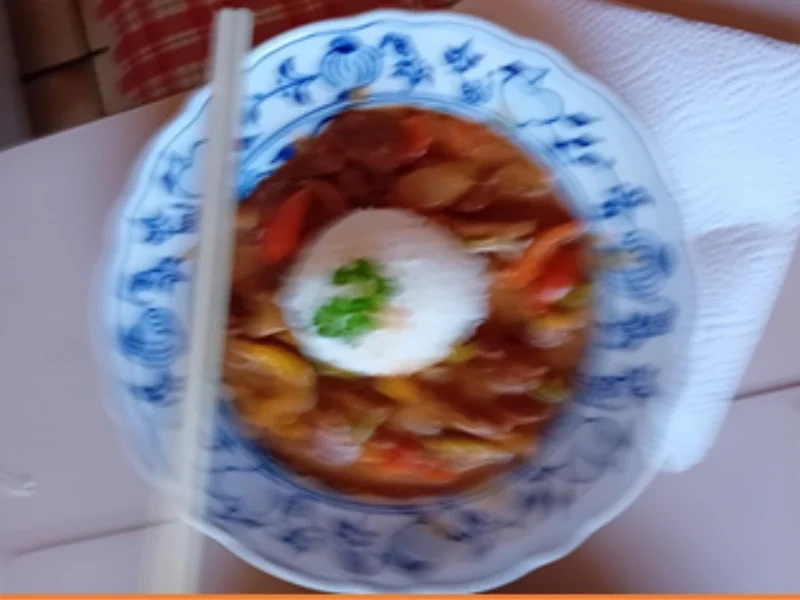 Zweimal gegartes Schweinefilet mit Paprika-Zwiebel-Gemüse und Basmatireis - Rezept - Bild Nr. 14