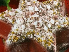 Rezept: Weichnachtsstern mit Schneeflocken Weichnachtsstern mit Schneeflocken - Rezept