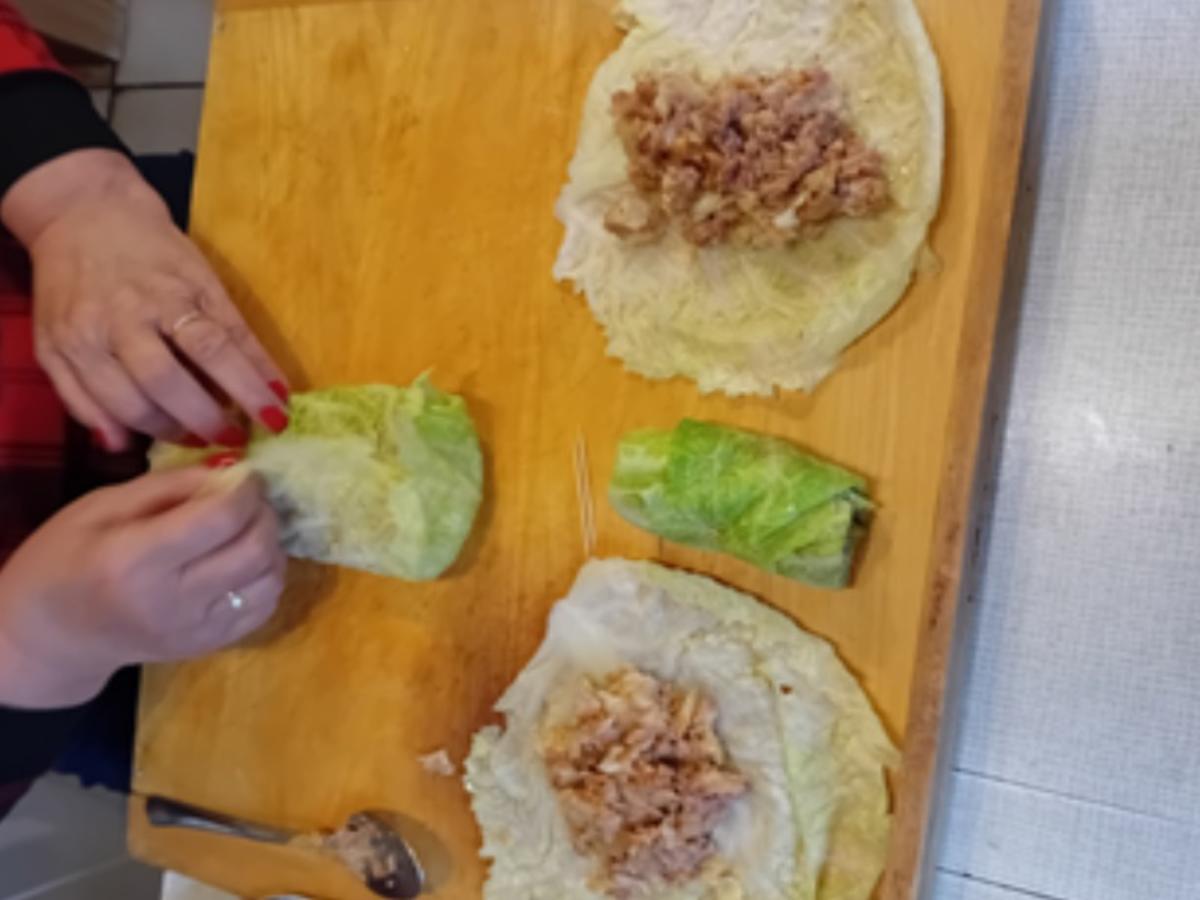 Wirsingrouladen mit Drillingen - Rezept - Bild Nr. 7