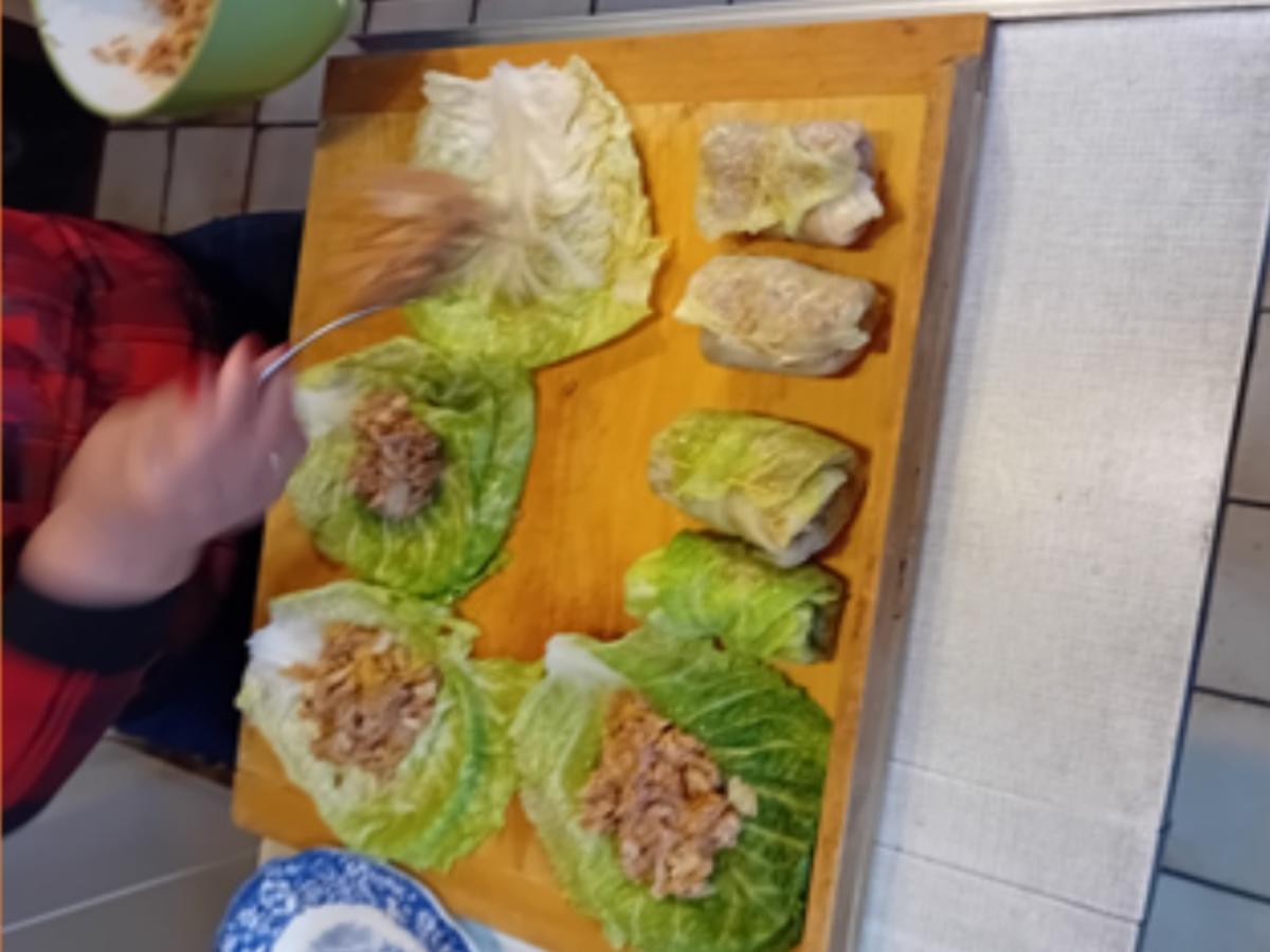 Wirsingrouladen mit Drillingen - Rezept - Bild Nr. 8