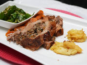 Gefüllte Kalbsbrust mit Kartoffelkrapfen und Möhren - Rezept - Bild Nr. 17598