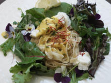 Seeteufel in Weisswein-Zitronensauce auf selbstgemachten Tagliatelle - Rezept - Bild Nr. 17598