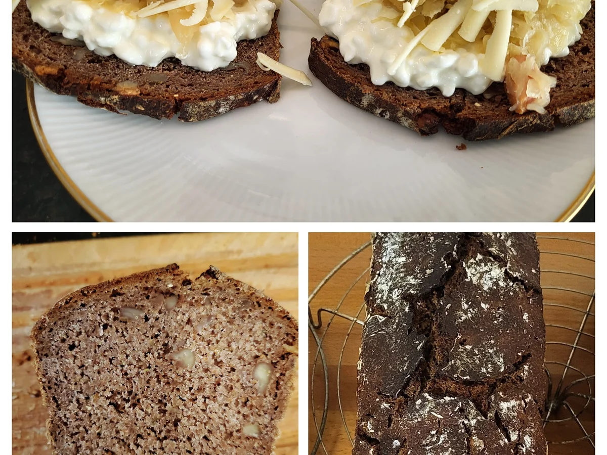 Sauerkraut-Hüttenkäse Snack auf Roggen-Nuss-Sauerteigbrot - Rezept - Bild Nr. 17601