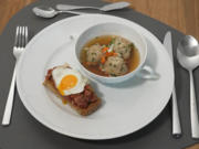 Consommé, Markklösschen und Tartar - Rezept - Bild Nr. 2