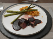 Reh mit Süßkartoffel-Möhren-Stampf - Rezept - Bild Nr. 2