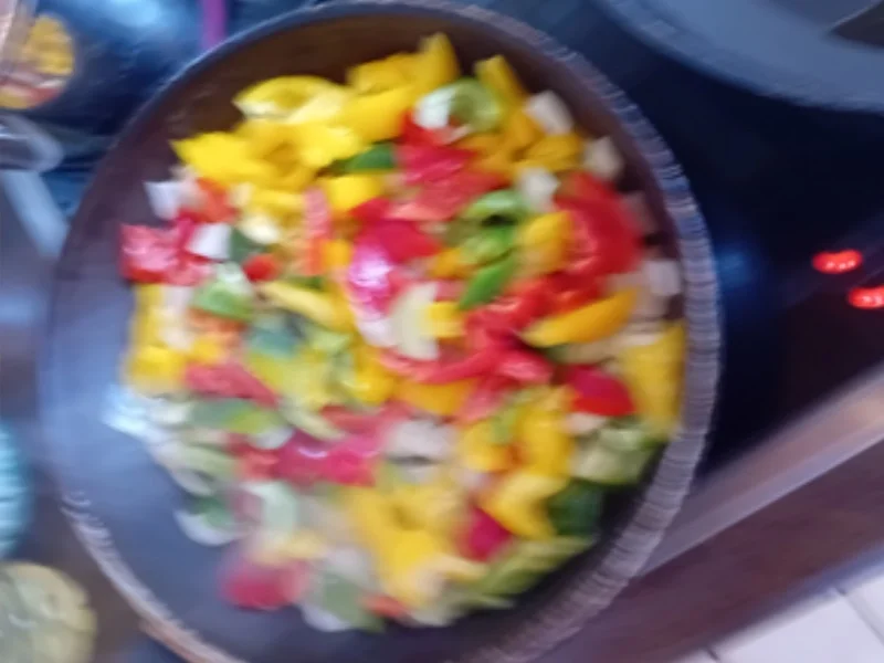 Rezept: Lachsfilet mit Paprika-Schmorgemüse und Möhren-Kartoffel-Stampf Bild Nr. 17606 Lachsfilet mit Paprika-Schmorgemüse und Möhren-Kartoffel-Stampf - Rezept - Bild Nr. 17606