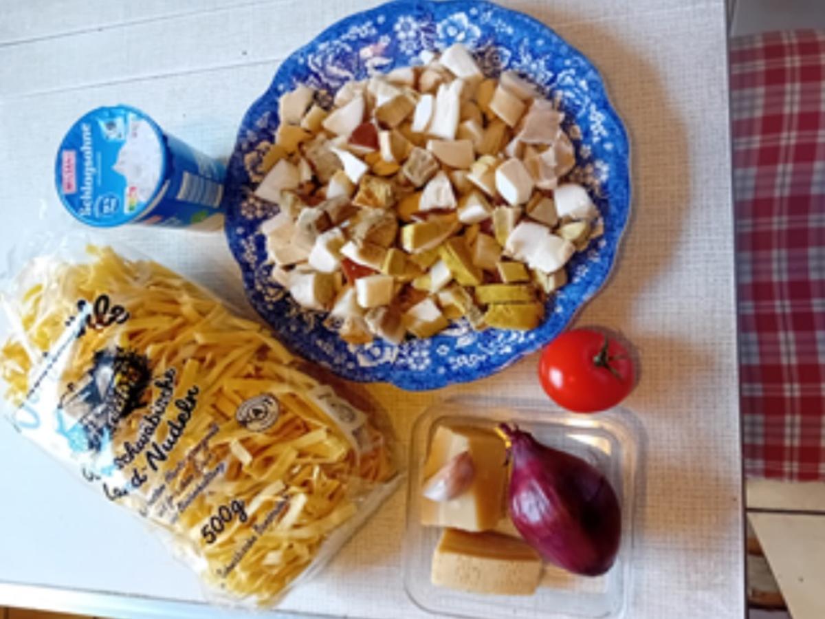 Rahmsteinpilzpfanne mit schwäbischen Bandnudeln - Rezept - Bild Nr. 17601