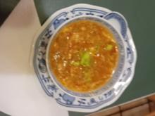 Süß-saure-scharfe Suppe mit asiatischer Note - Rezept - Bild Nr. 17598