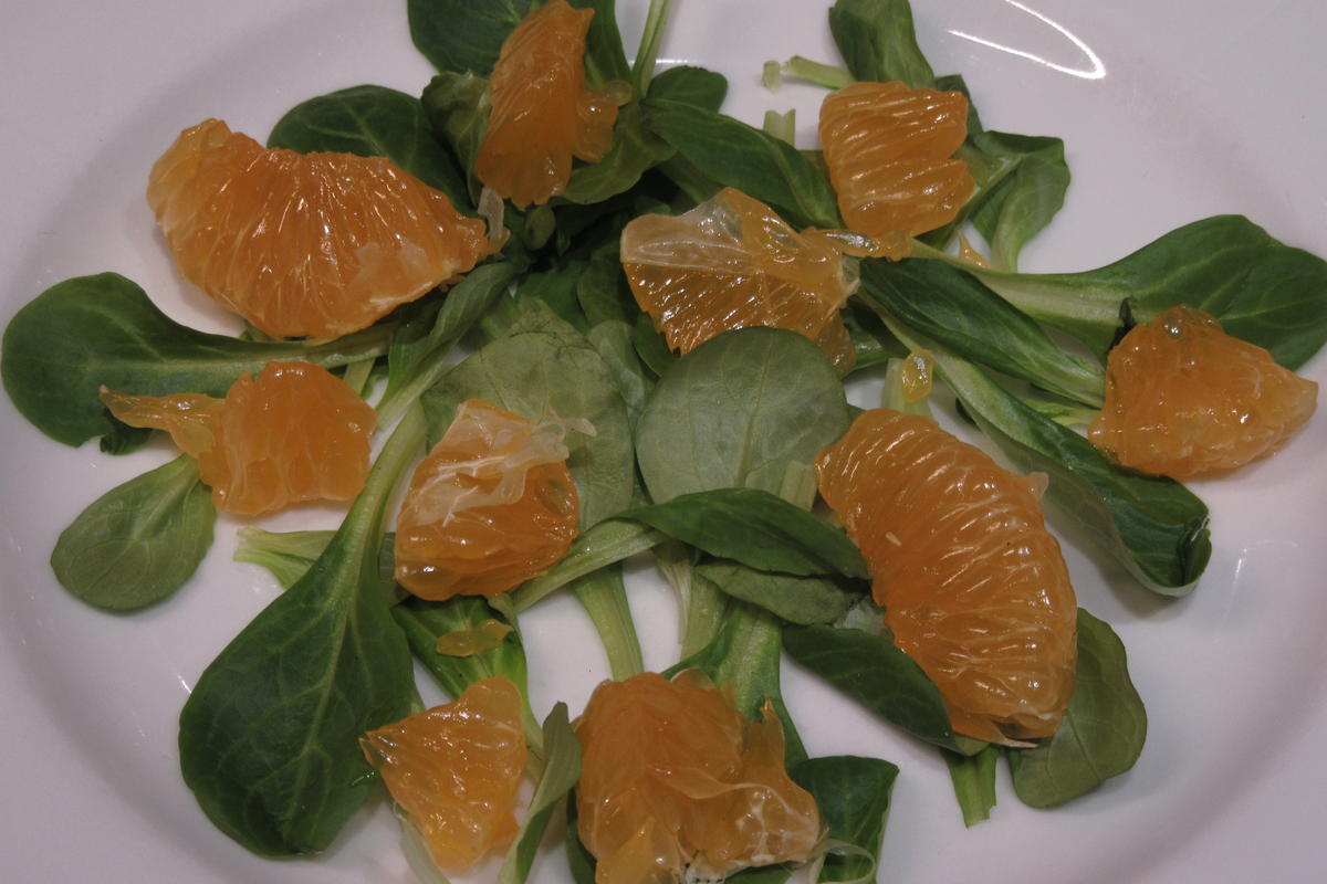 Rezept: Salate: Blumenkohlsalat mit Mandarinen und Lachs Bild Nr. 17600 Salate: Blumenkohlsalat mit Mandarinen und Lachs - Rezept - Bild Nr. 17600