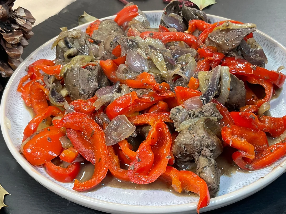 Gänseleber mit Zwiebeln und Paprika - Rezept - Bild Nr. 2