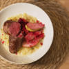 Rehrücken mit Karoffelsotto und Rote Bete-Birnen - Rezept - Bild Nr. 2