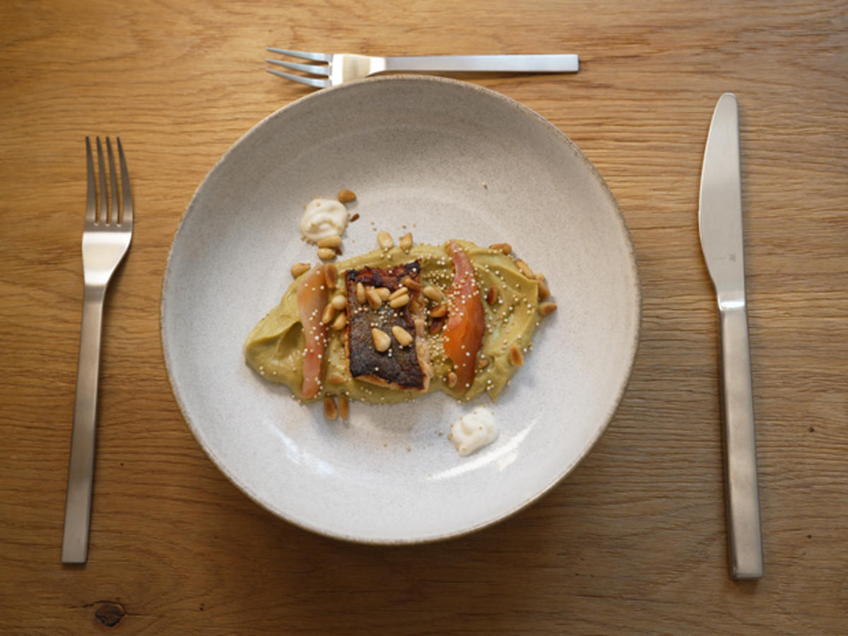 Rezept: Gebeizter Saibling und gebratenes Saiblingfilet Bild Nr. 17598 Gebeizter Saibling und gebratenes Saiblingfilet - Rezept - Bild Nr. 17598