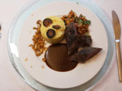 Rehrücken mit limetten-Piment Rub an Wild Jus mit Kartoffel-Selleriestampf - Rezept - Bild Nr. 2