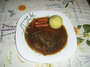 Rezept: Geschmorte Rehschulter mit Rotwein-Jus Bild Nr. 17602 Geschmorte Rehschulter mit Rotwein-Jus - Rezept - Bild Nr. 17602