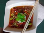 Rinderhackfleisch-Gemüsemix süß-sauer im Wok mit Jasmin-Reis - Rezept - Bild Nr. 17602