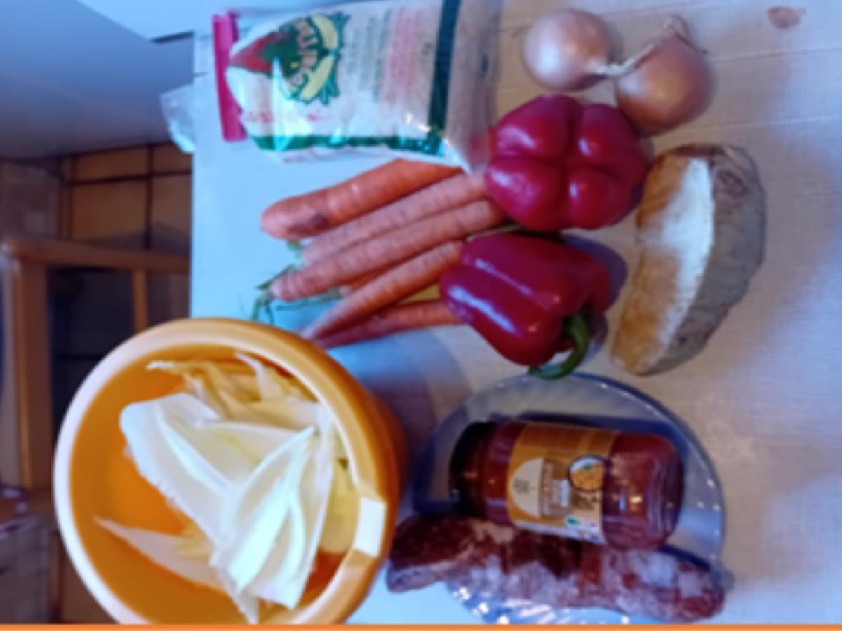 Rinderhackfleisch-Gemüsemix süß-sauer im Wok mit Jasmin-Reis - Rezept - Bild Nr. 17603