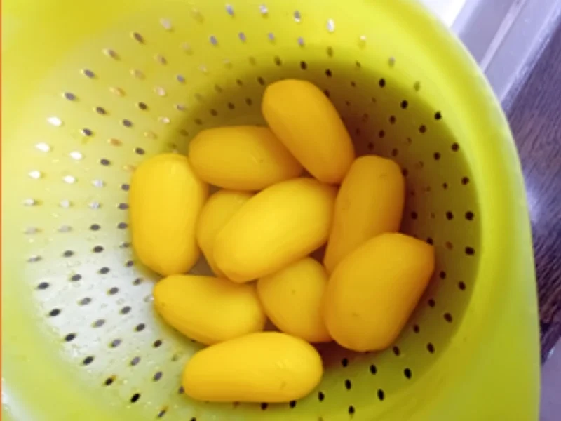 Braunkohl-Gemüsezwiebel mit deftiger Fleisch-Wurst-Einlage und Drillingen - Rezept - Bild Nr. 24