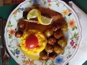 Lachsfilet mit karamellisierten Rosenkohl und Möhren-Kartoffel-Stampf - Rezept - Bild Nr. 2