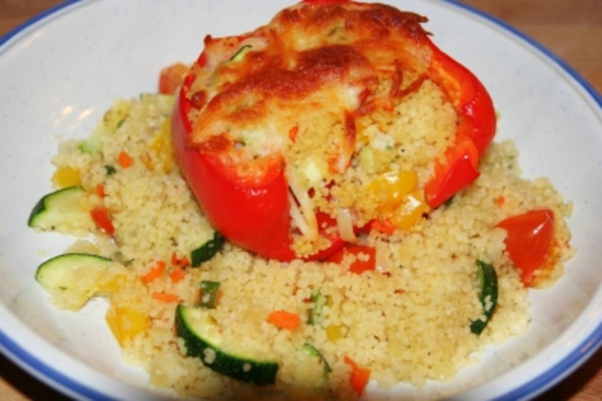 Gemüse Couscous in Paprika - Rezept Eingereicht von Franja