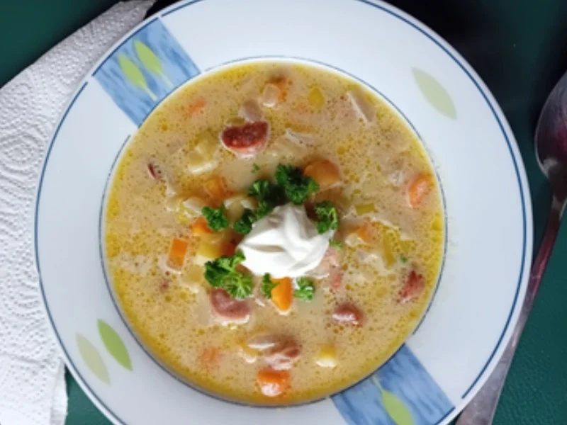 Rezept: Möhren-Kartoffel-Suppe mir Würstcheneinlage Bild Nr. 11 Möhren-Kartoffel-Suppe mir Würstcheneinlage - Rezept - Bild Nr. 11