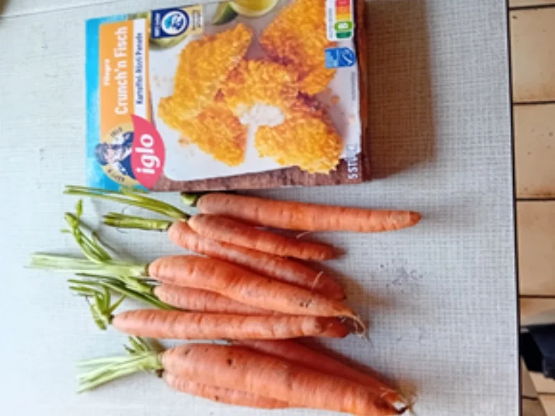 Rezept: Crunch`n Fisch mit Honig-Bundmöhren Bild Nr. 3 Crunch`n Fisch mit Honig-Bundmöhren - Rezept - Bild Nr. 3