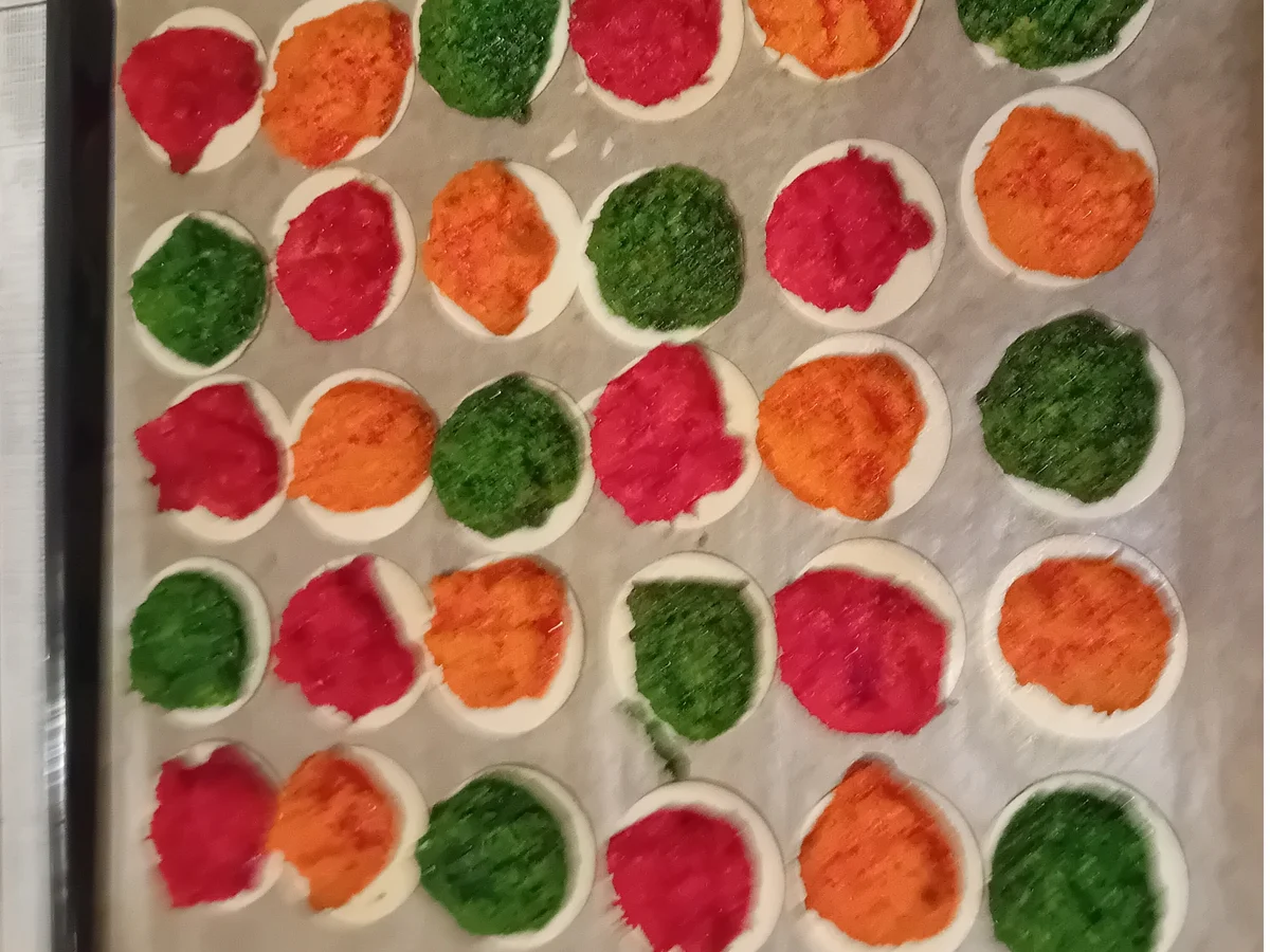 Weihnachtliche Ampel-Makronen - Rezept - Bild Nr. 17608