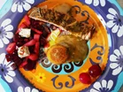 Flammlachs, frittiertes Ei und Rote-Bete-Salat - Rezept - Bild Nr. 17605