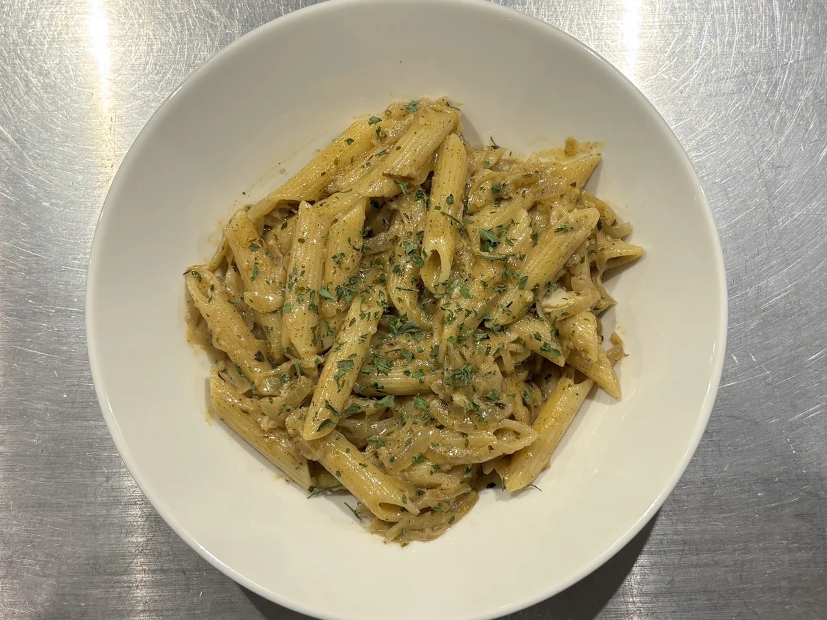 Vegane Sahne-Zwiebel Pasta - Rezept - Bild Nr. 17607